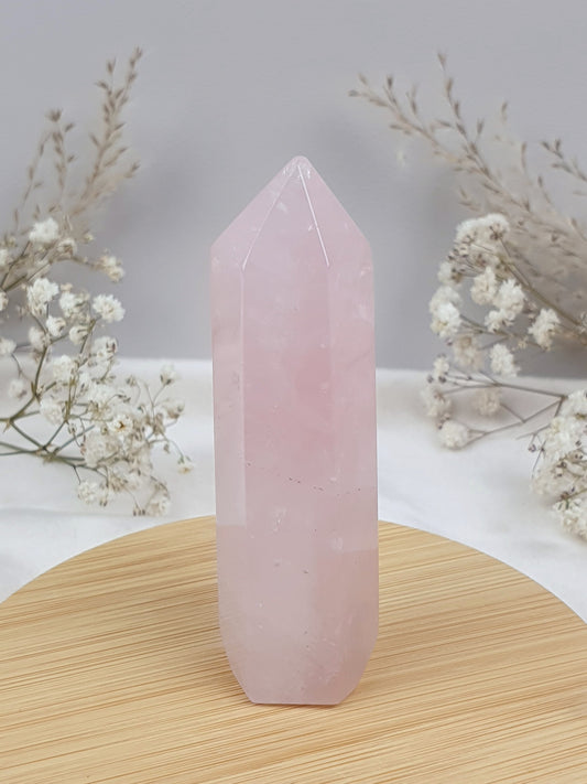 Kleiner Rosenquarz Turm (2)
