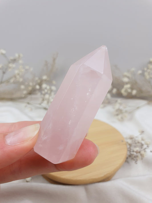 Kleiner Rosenquarz Turm (5)