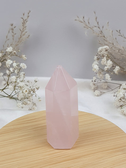 Kleiner Rosenquarz Turm (5)