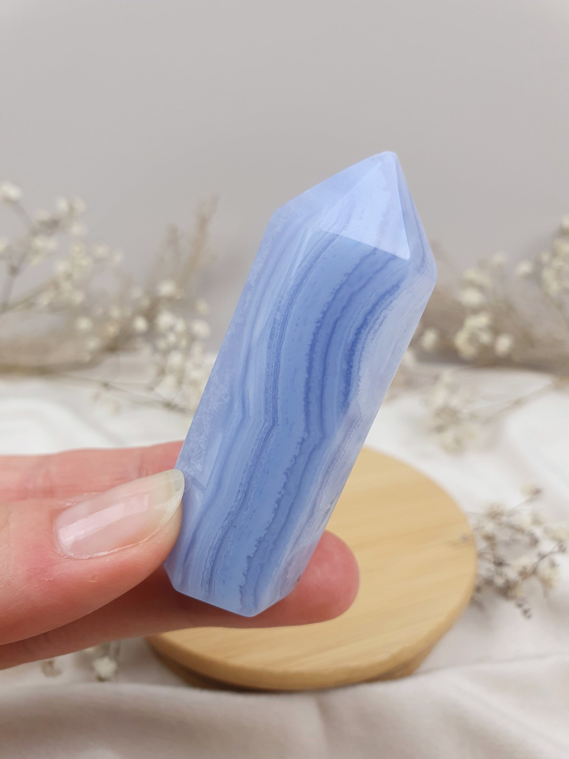 Blauer Chalcedon Turm