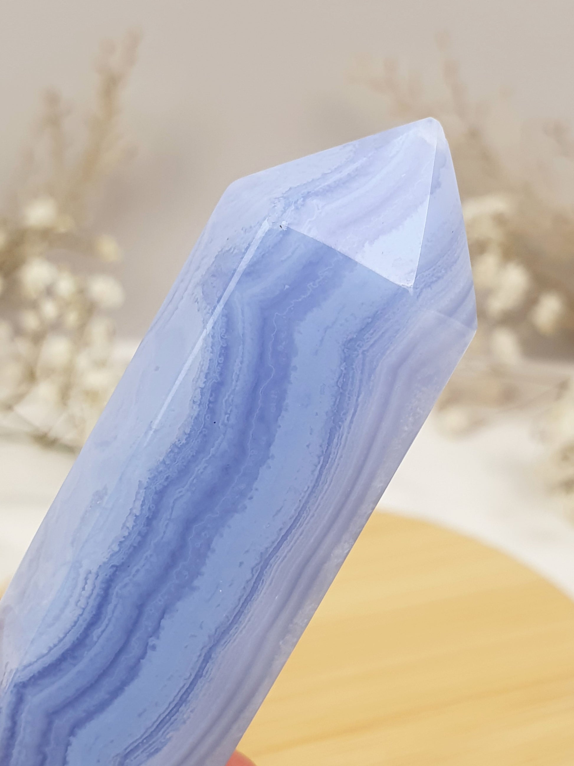 Blauer Chalcedon Turm