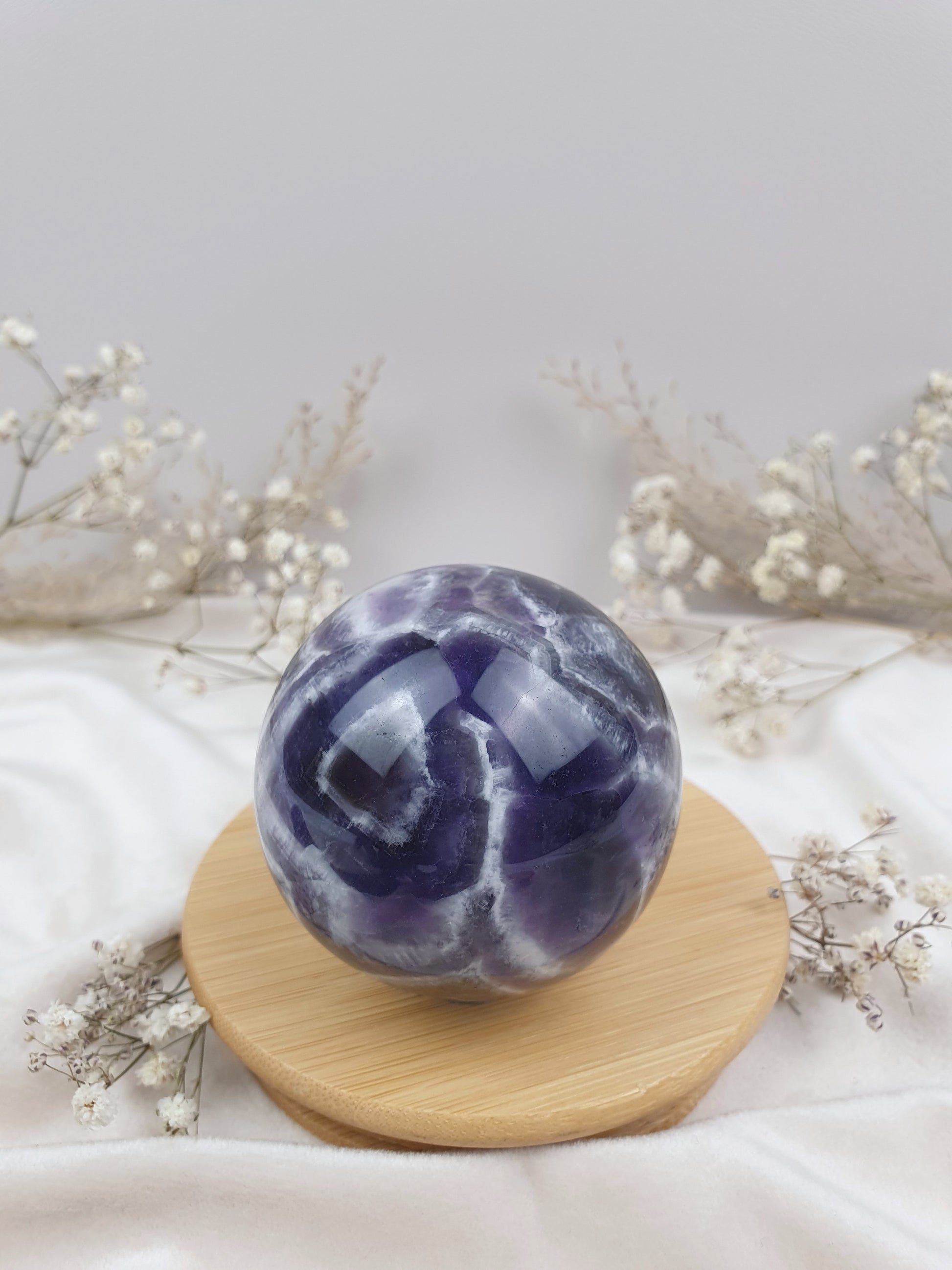 Chevron Amethyst Kugel