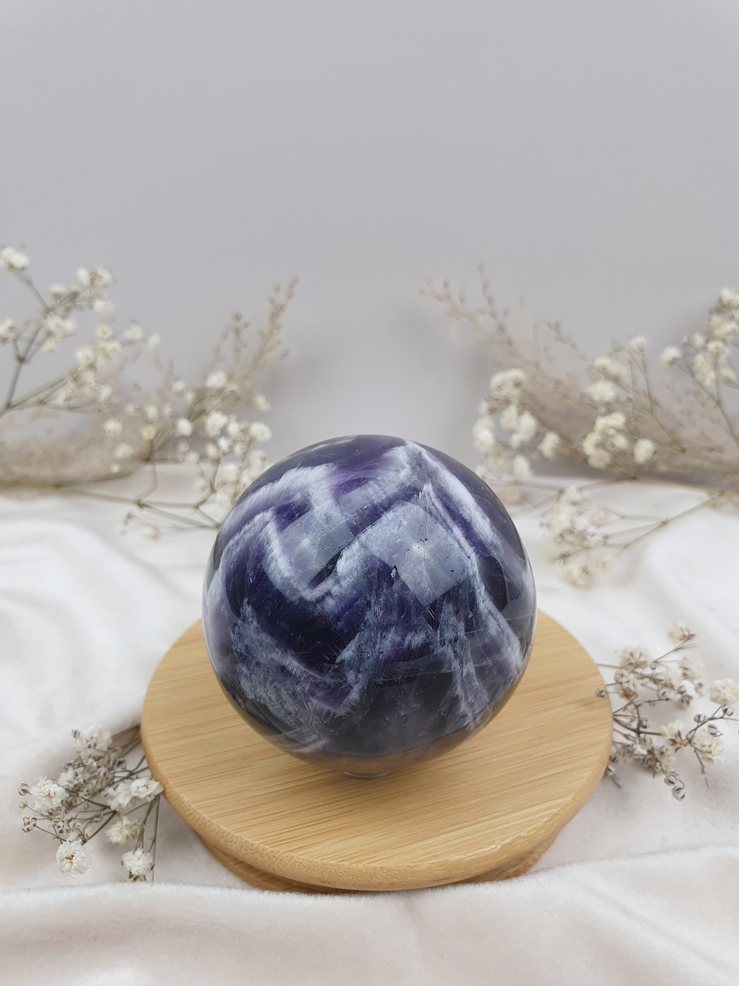 Chevron Amethyst Kugel