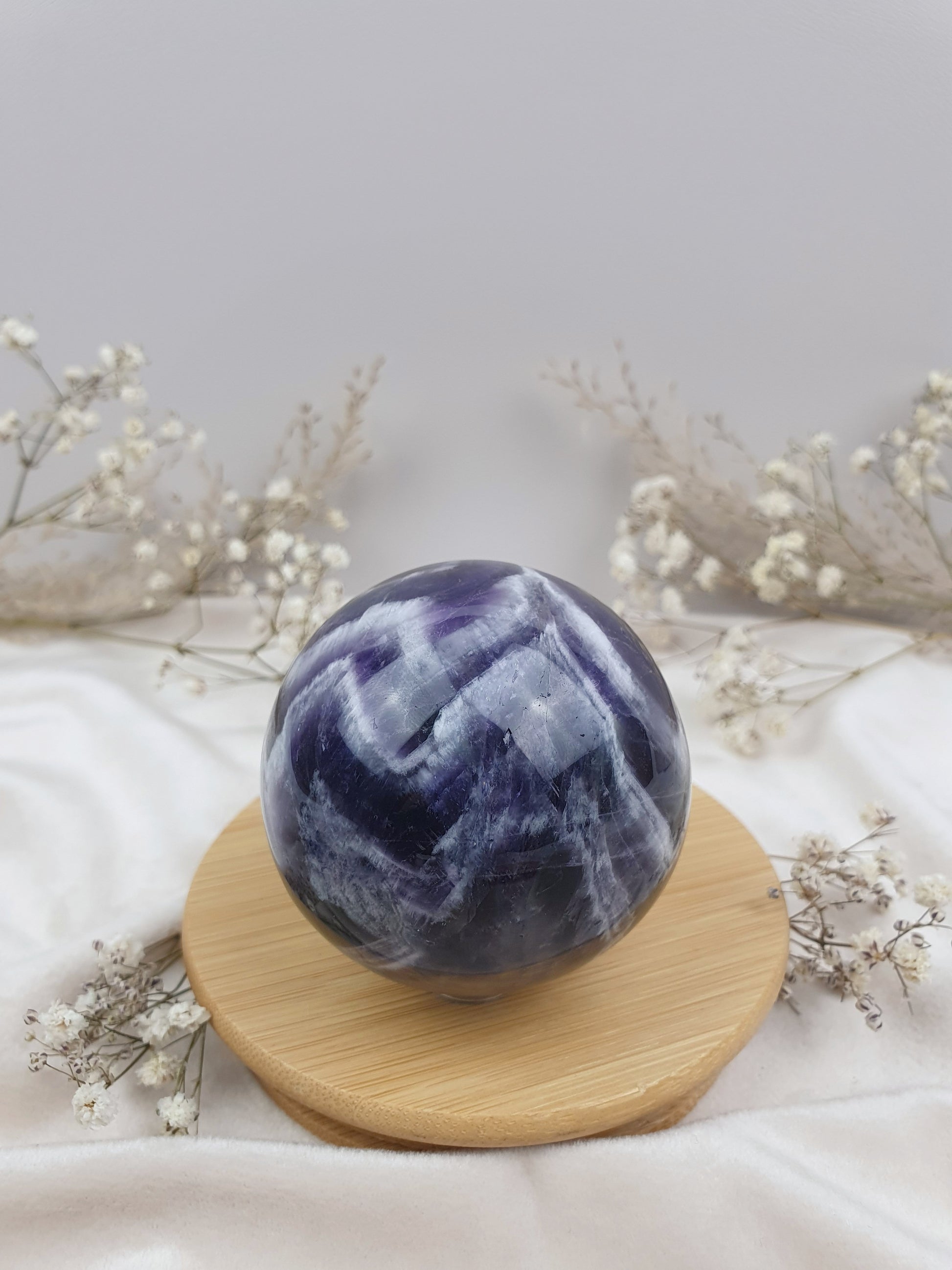 Chevron Amethyst Kugel
