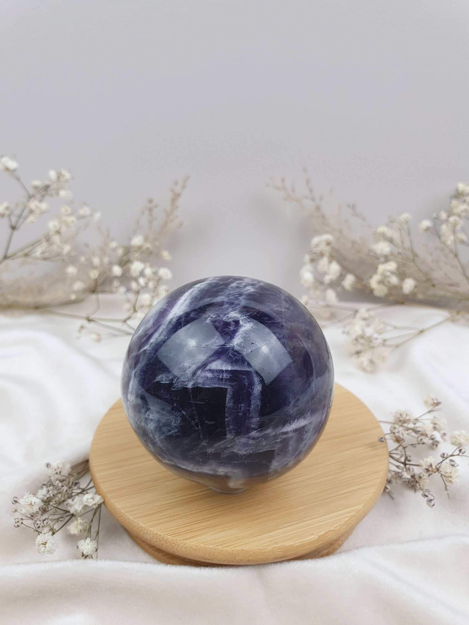 Chevron Amethyst Kugel