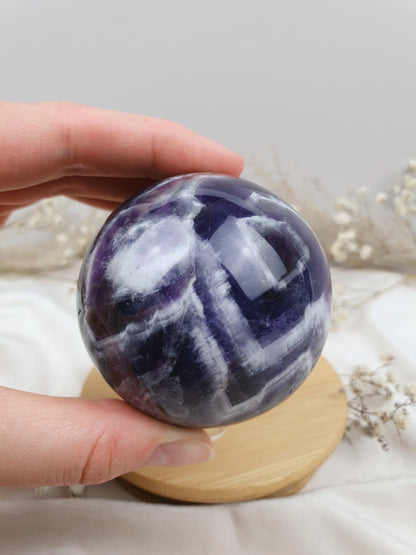 Chevron Amethyst Kugel