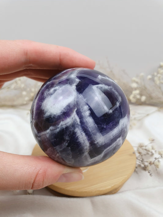 Chevron Amethyst Kugel