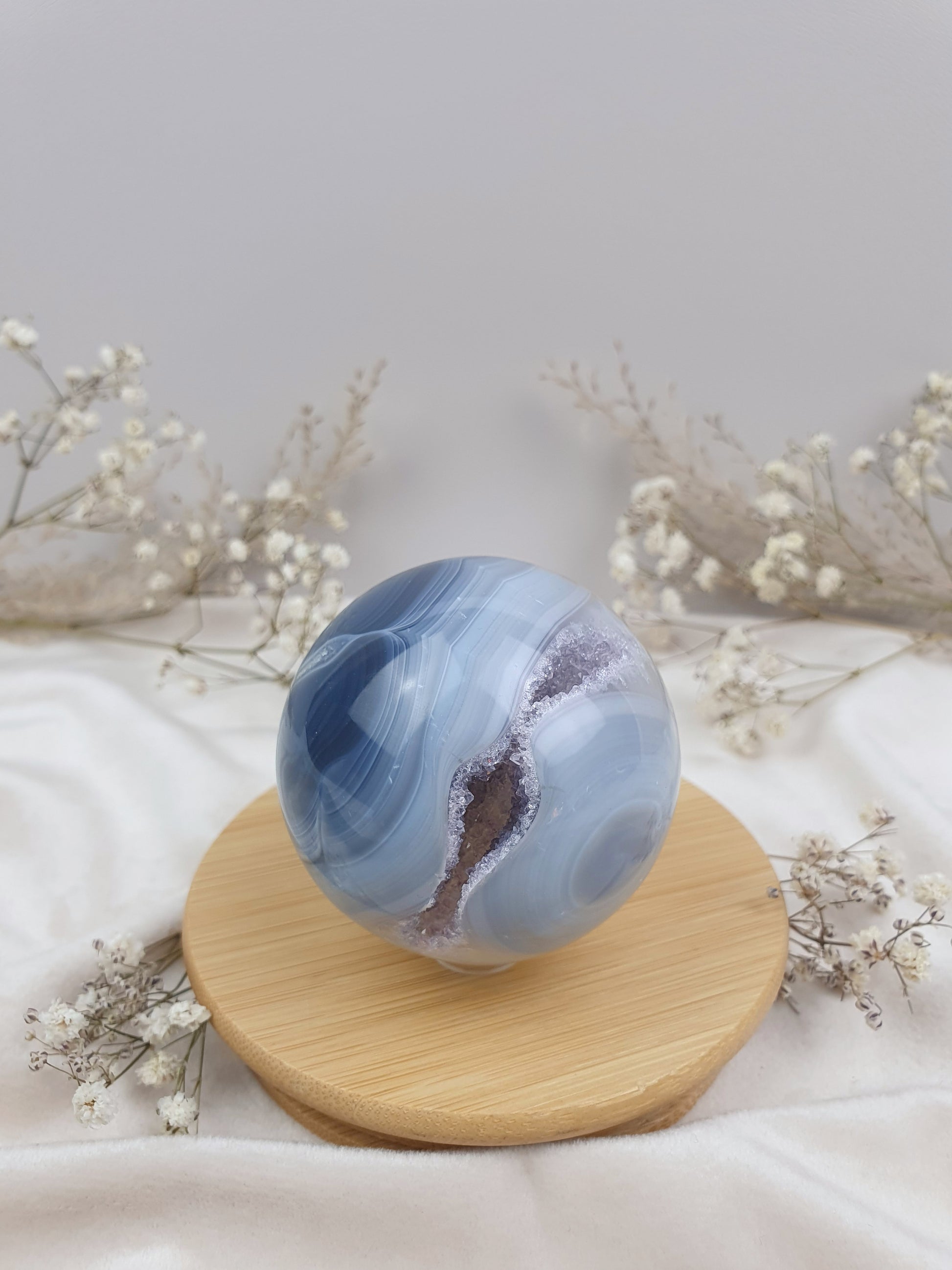 Druzy Achat Kugel