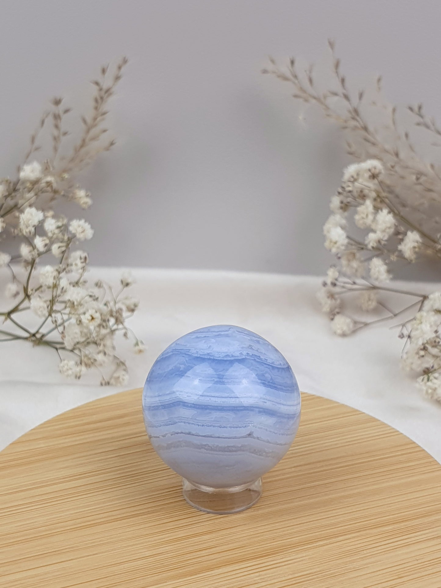 Blaue Chalcedon Kugel (2)