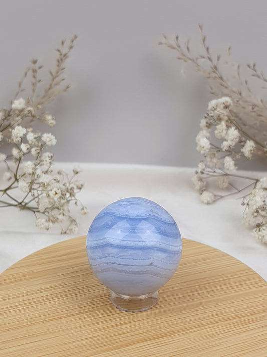 Blaue Chalcedon Kugel (2)