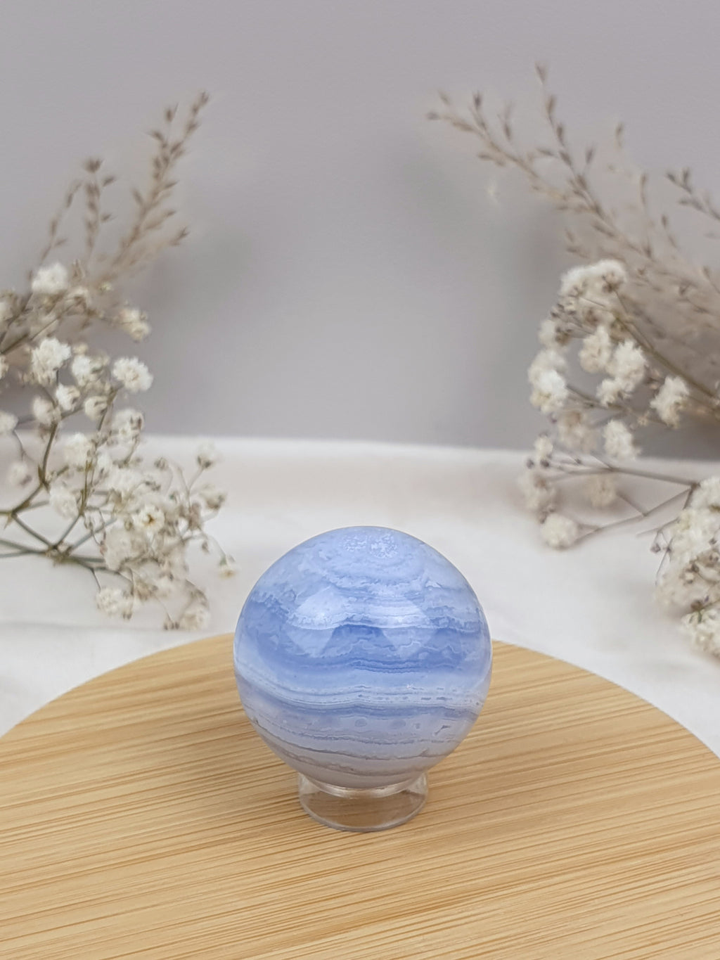 Blaue Chalcedon Kugel (2)