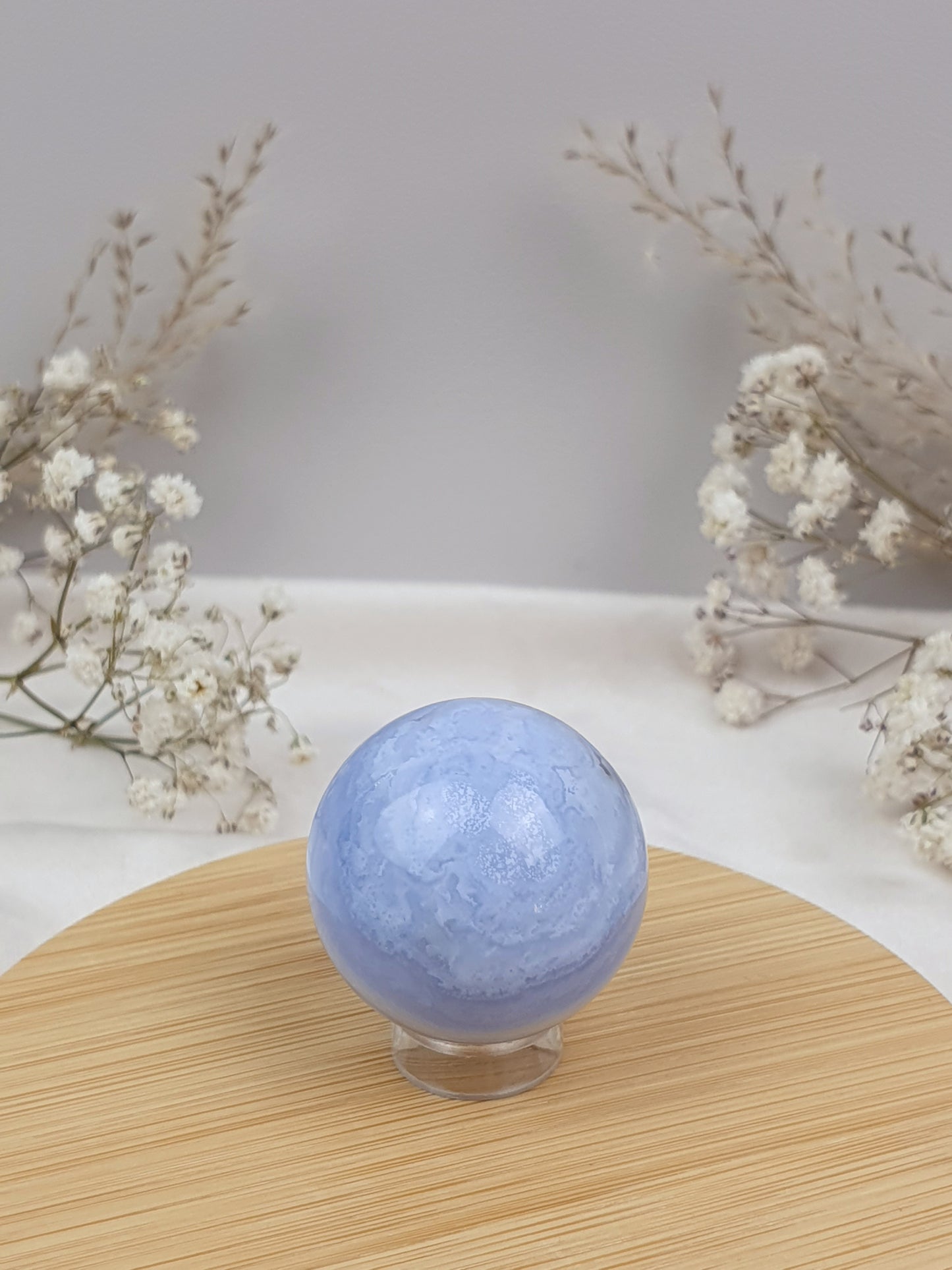 Blaue Chalcedon Kugel (2)