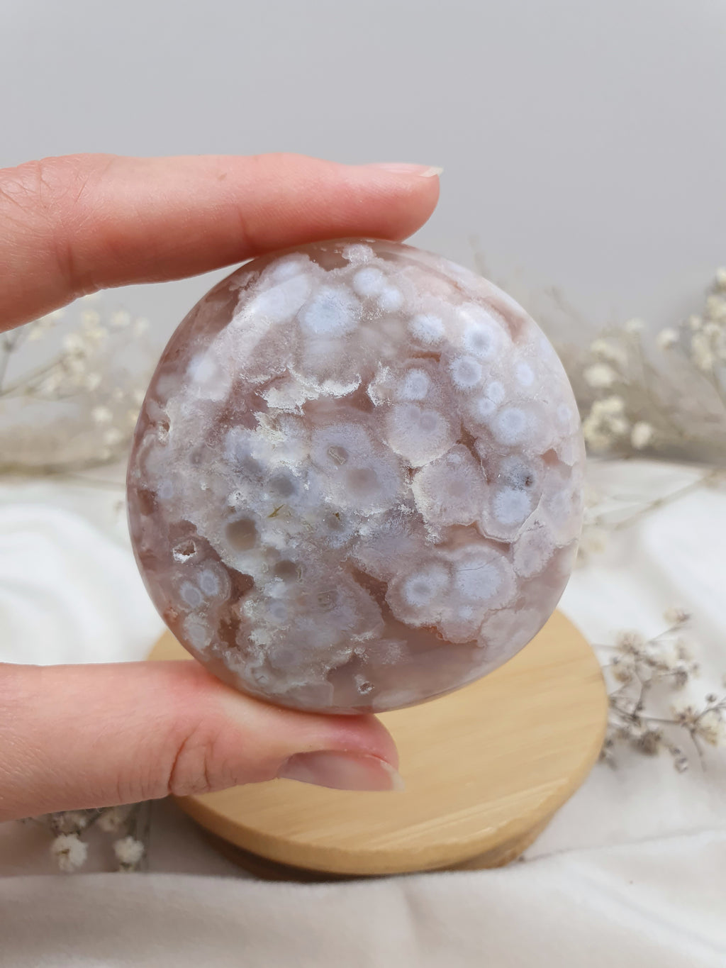 Kirschblüten Chalcedon Handstein (2)