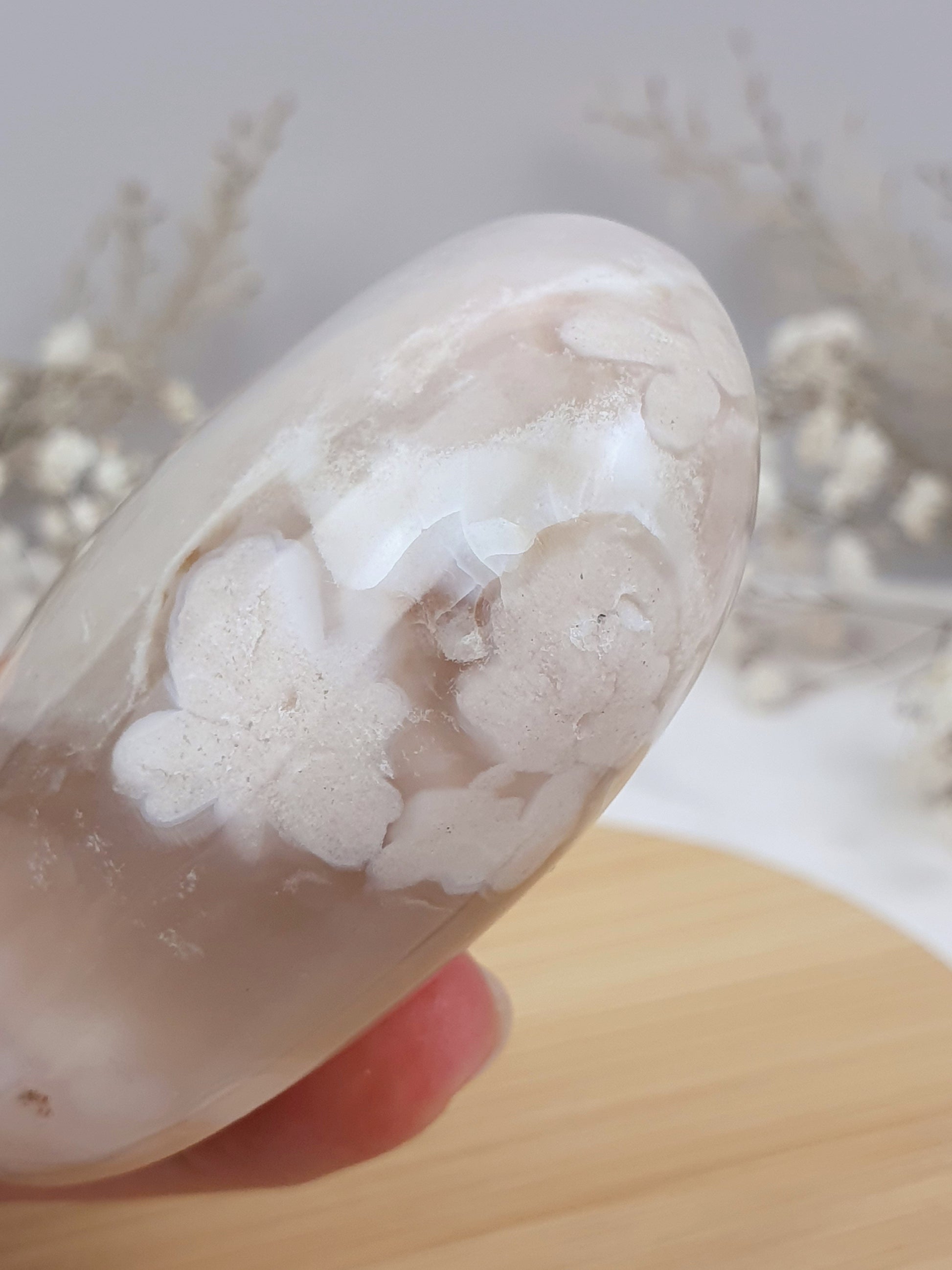 Kirschblüten Chalcedon Handstein (3)