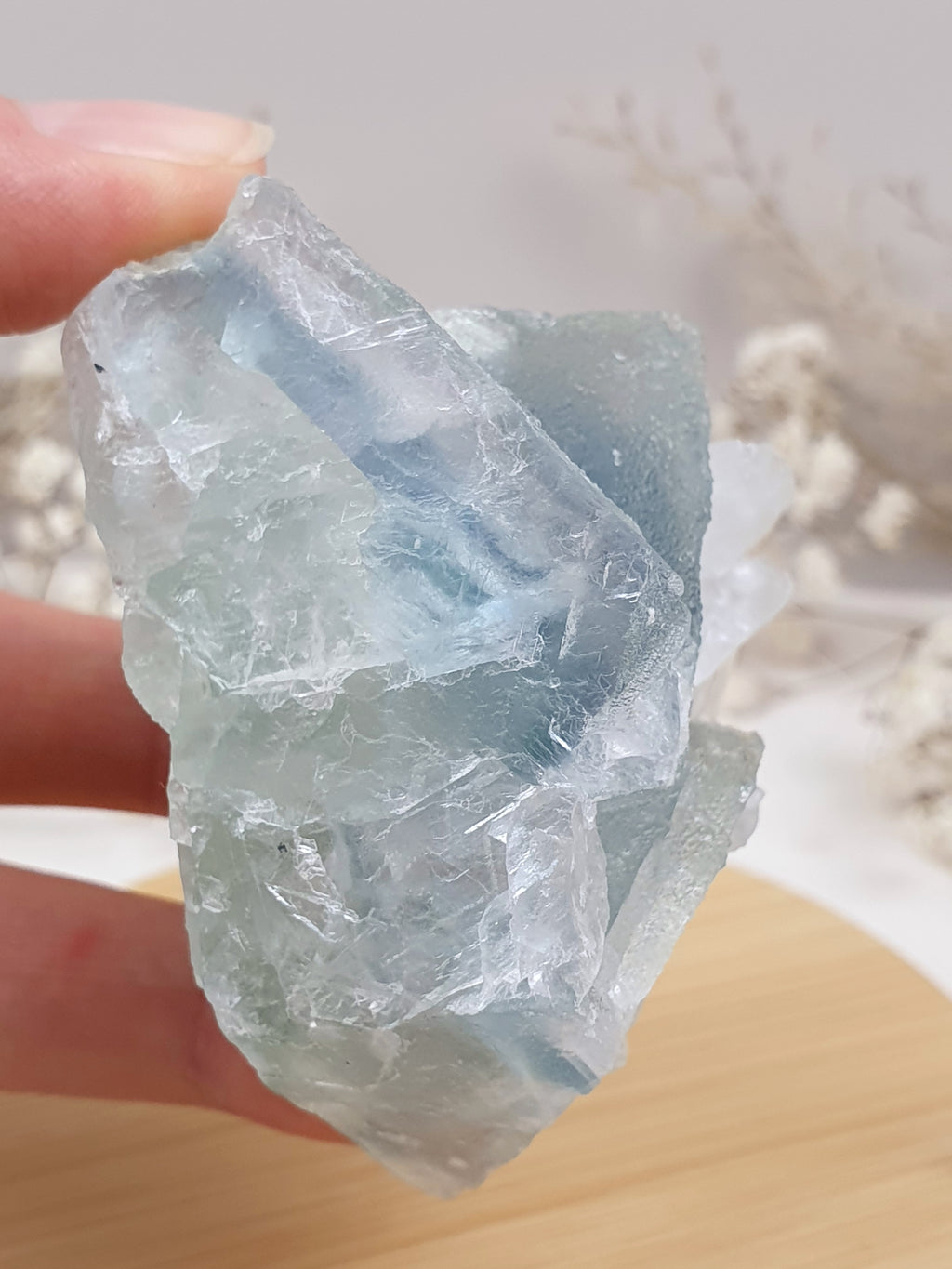 Fluorit Stufe mit Calcit