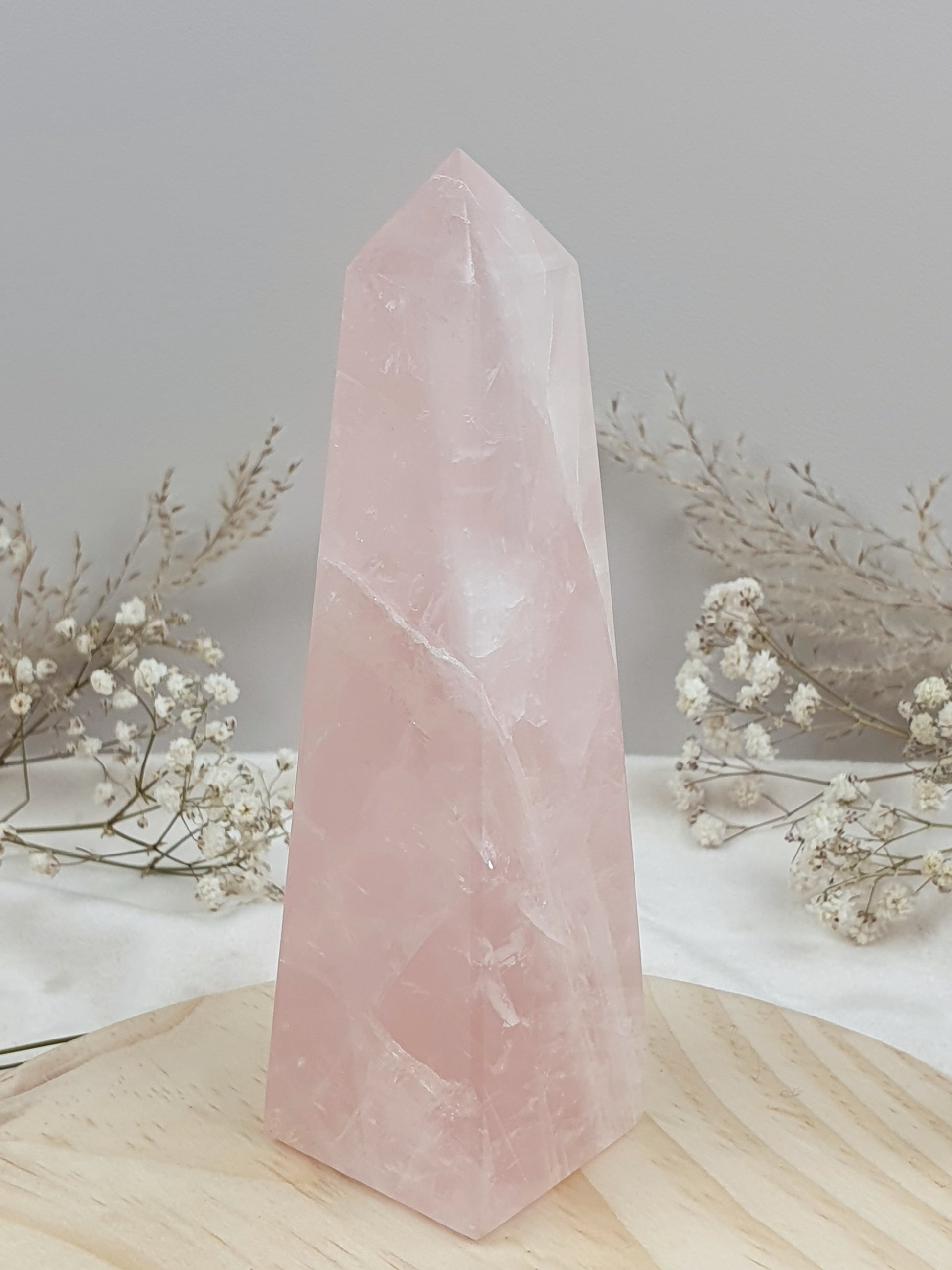 Rosenquarz Obelisk