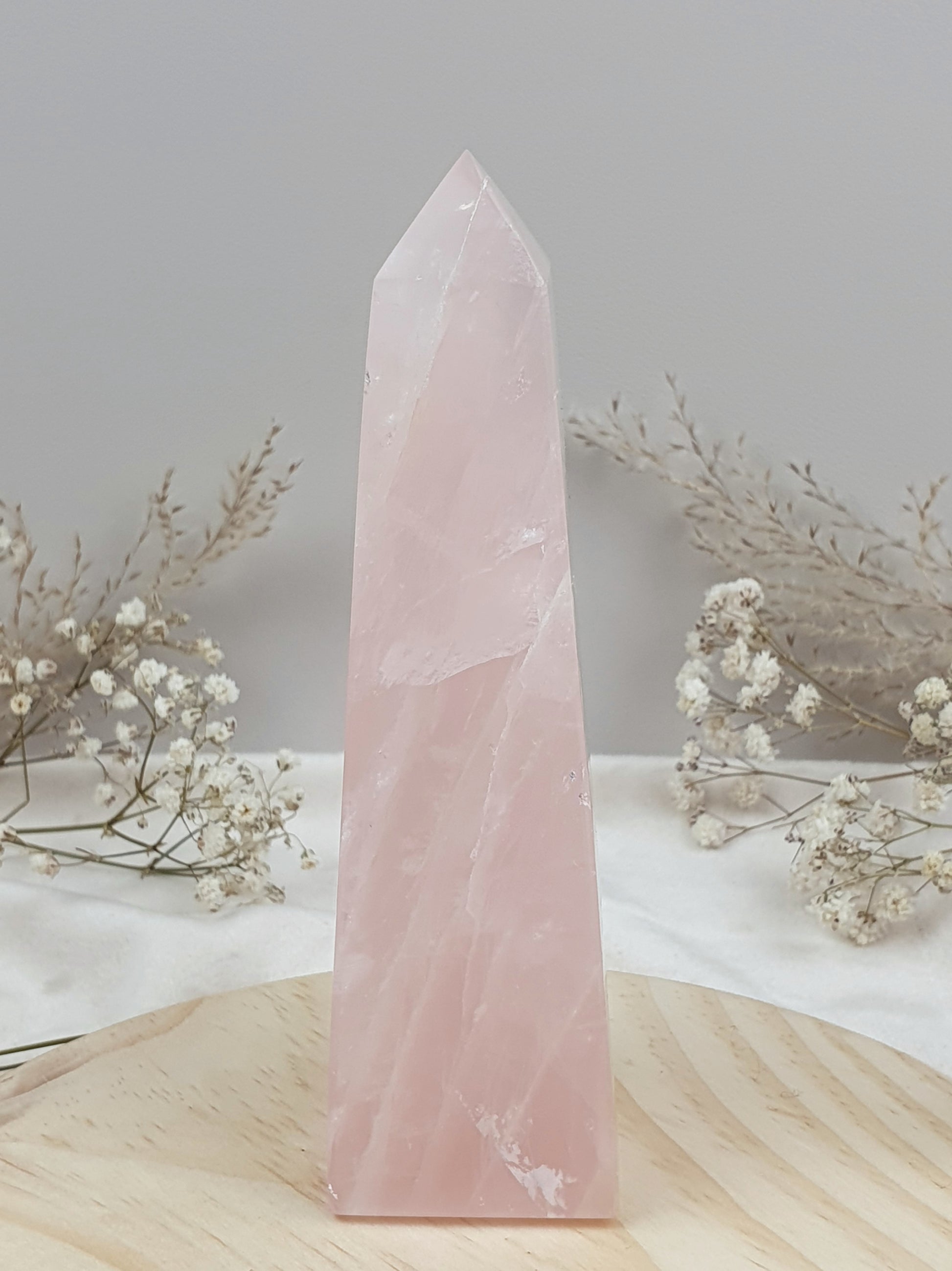 Rosenquarz Obelisk