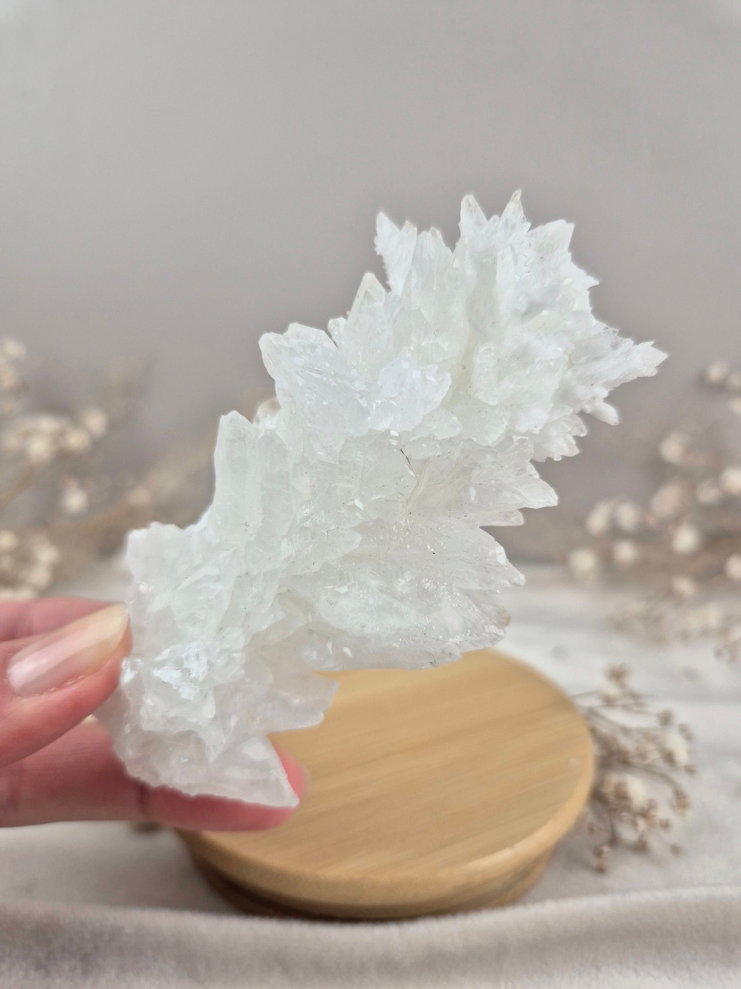 Weißer Aragonit Cluster (2)