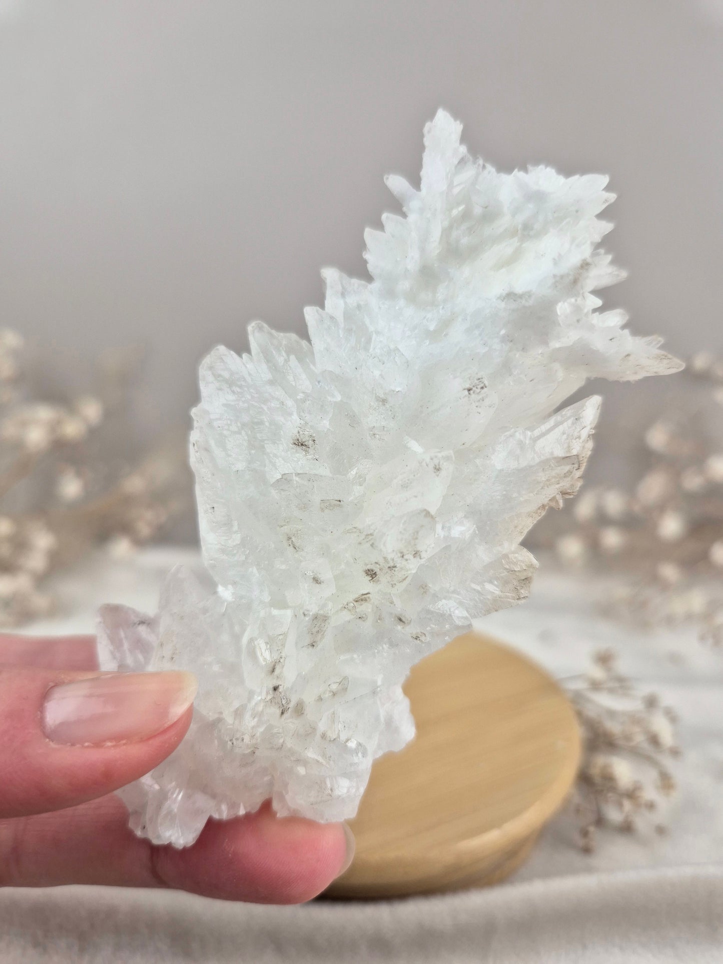 Weißer Aragonit Cluster (2)