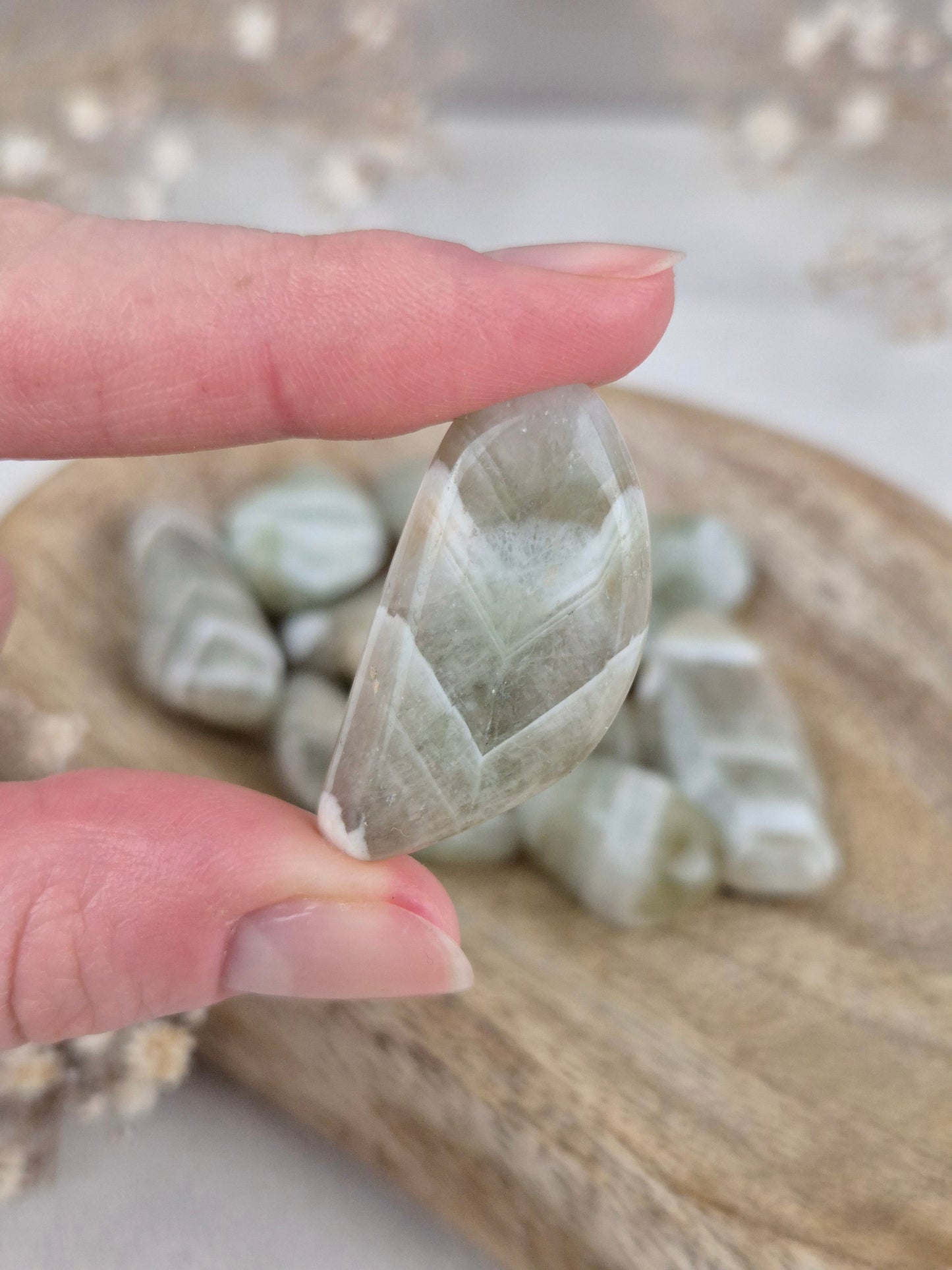 Prasiolith Trommelsteine