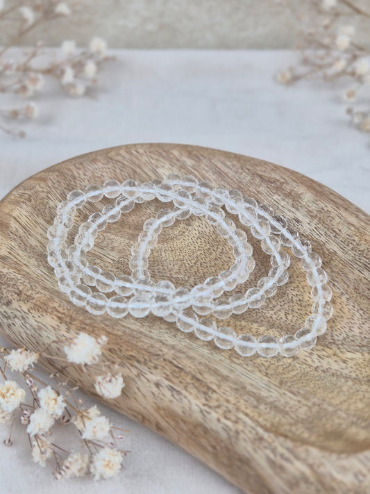Bergkristall Armband facettiert