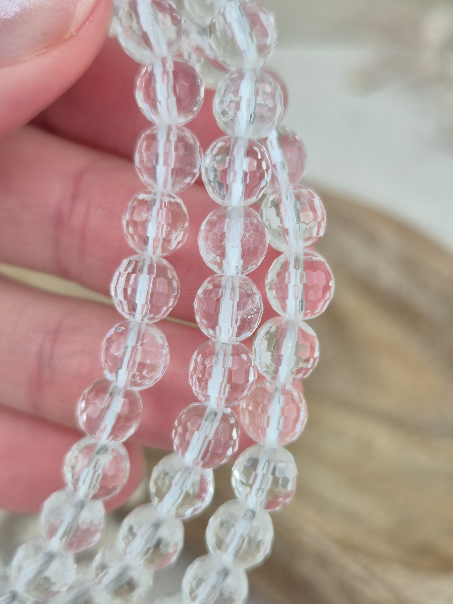 Bergkristall Armband facettiert