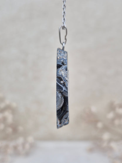 Achat mit Druse Anhänger (2), 925 Silber