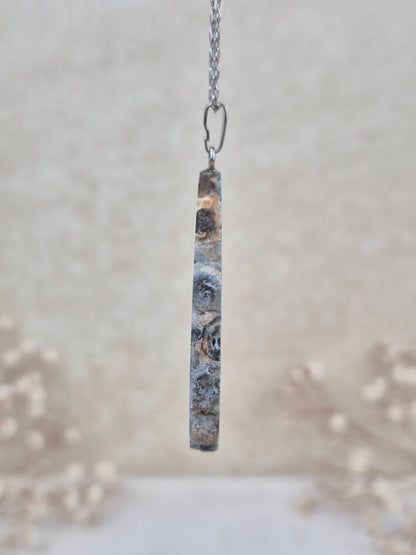 Achat mit Druse Anhänger (1), 925 Silber