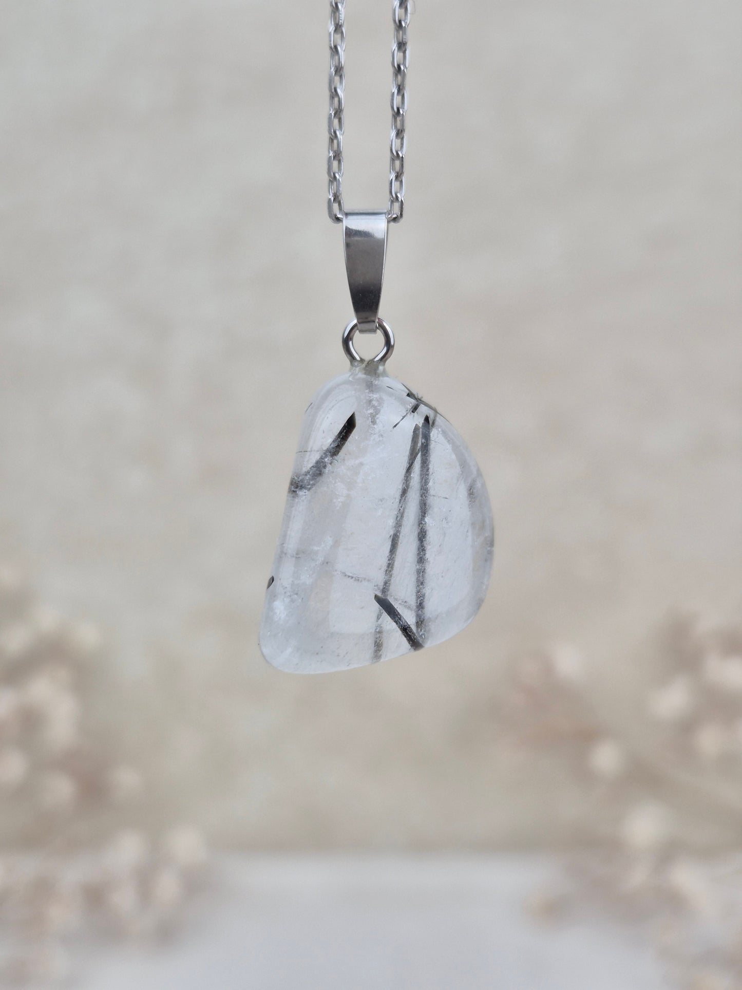 Turmalinquarz Anhänger (2), 925 Silber