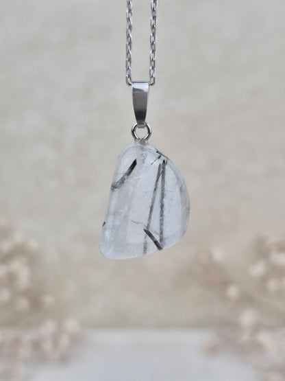 Turmalinquarz Anhänger (2), 925 Silber