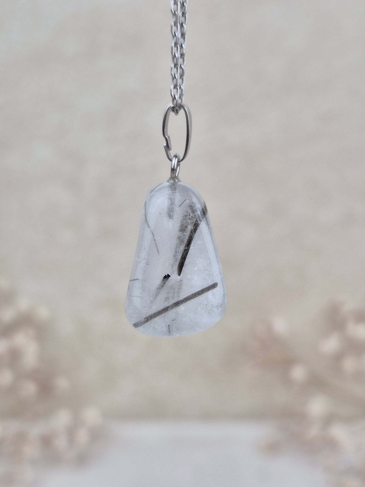 Turmalinquarz Anhänger (2), 925 Silber