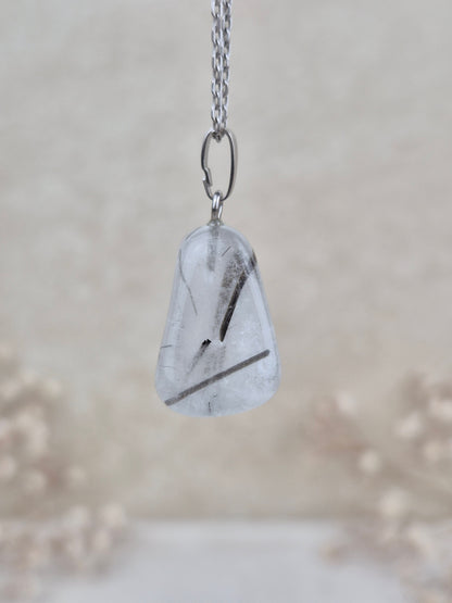 Turmalinquarz Anhänger (2), 925 Silber