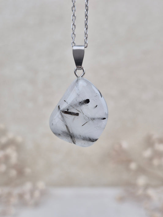 Turmalinquarz Anhänger (3), 925 Silber