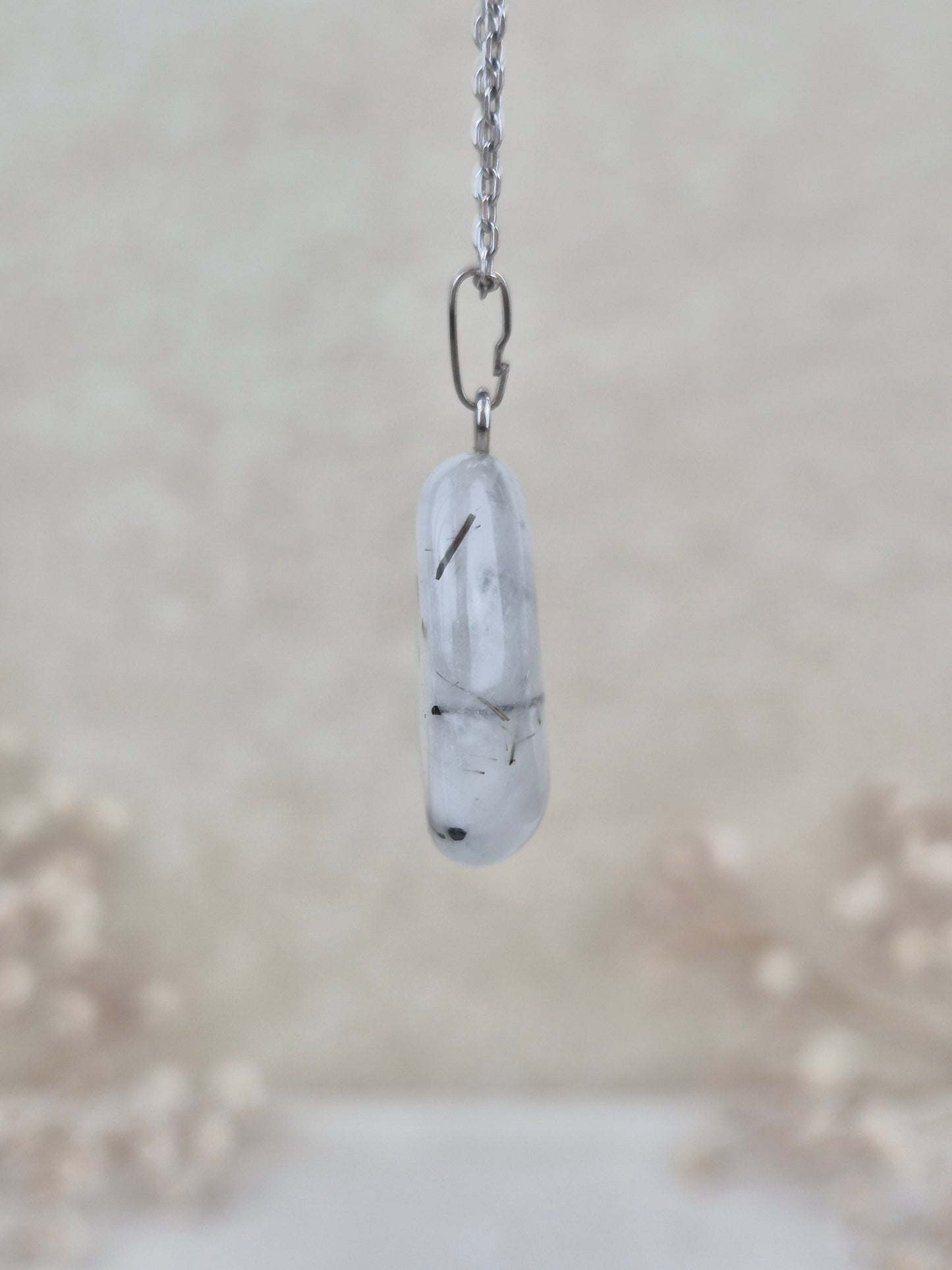 Turmalinquarz Anhänger (3), 925 Silber