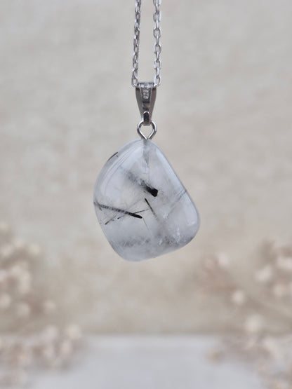 Turmalinquarz Anhänger (3), 925 Silber