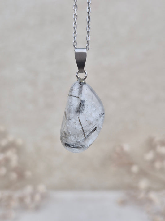 Turmalinquarz Anhänger (1), 925 Silber