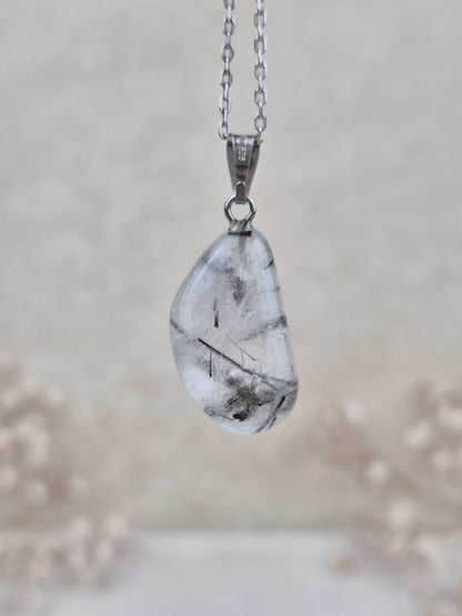 Turmalinquarz Anhänger (1), 925 Silber