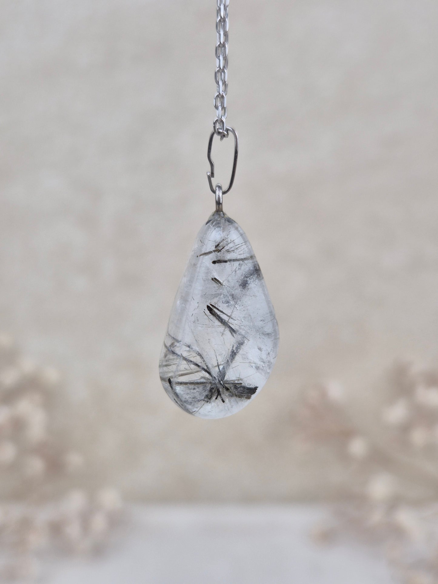 Turmalinquarz Anhänger (1), 925 Silber