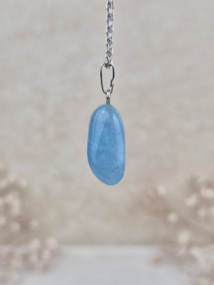 Aquamarin Anhänger (1), 925 Silber