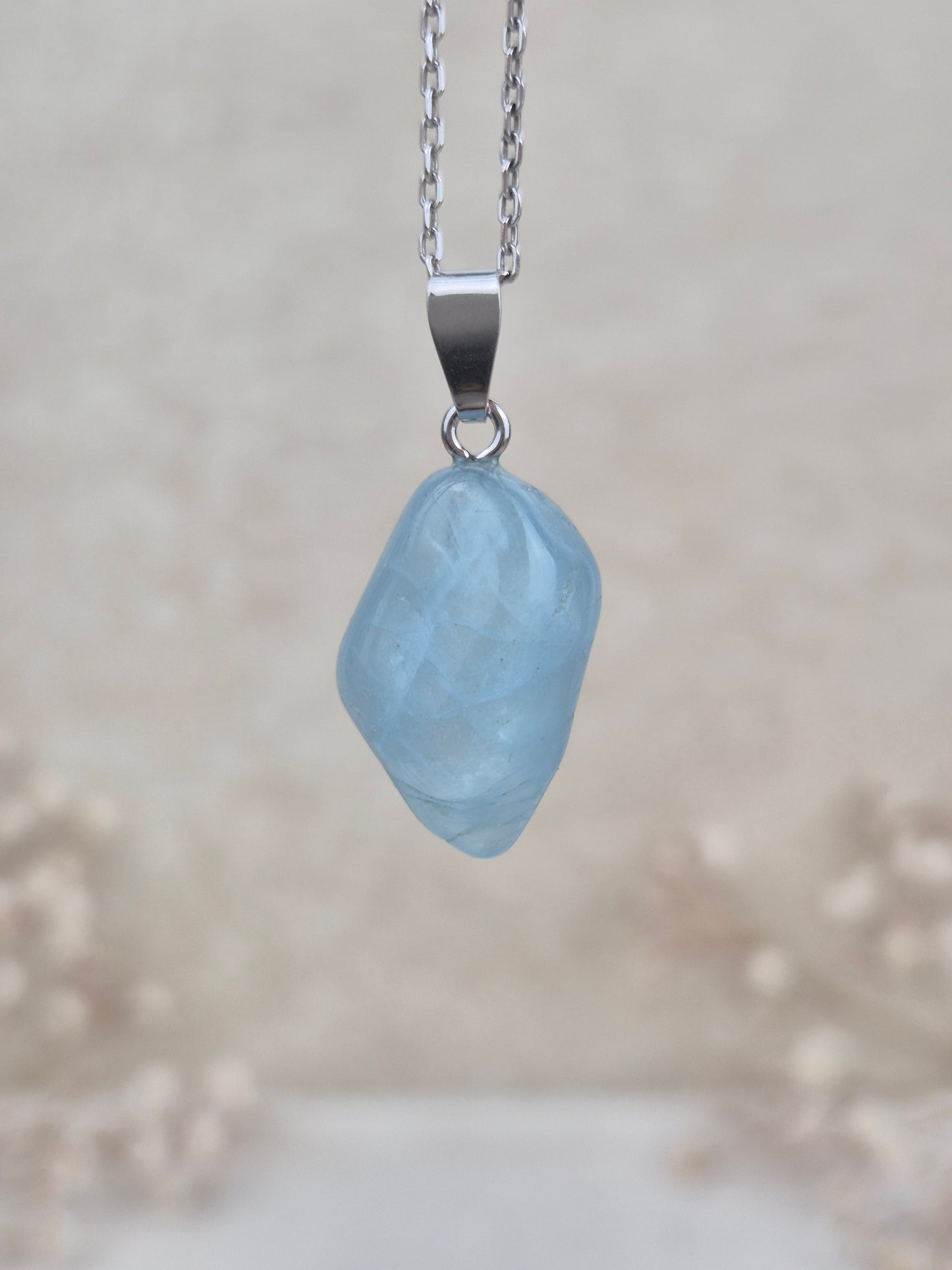 Aquamarin Anhänger (2), 925 Silber