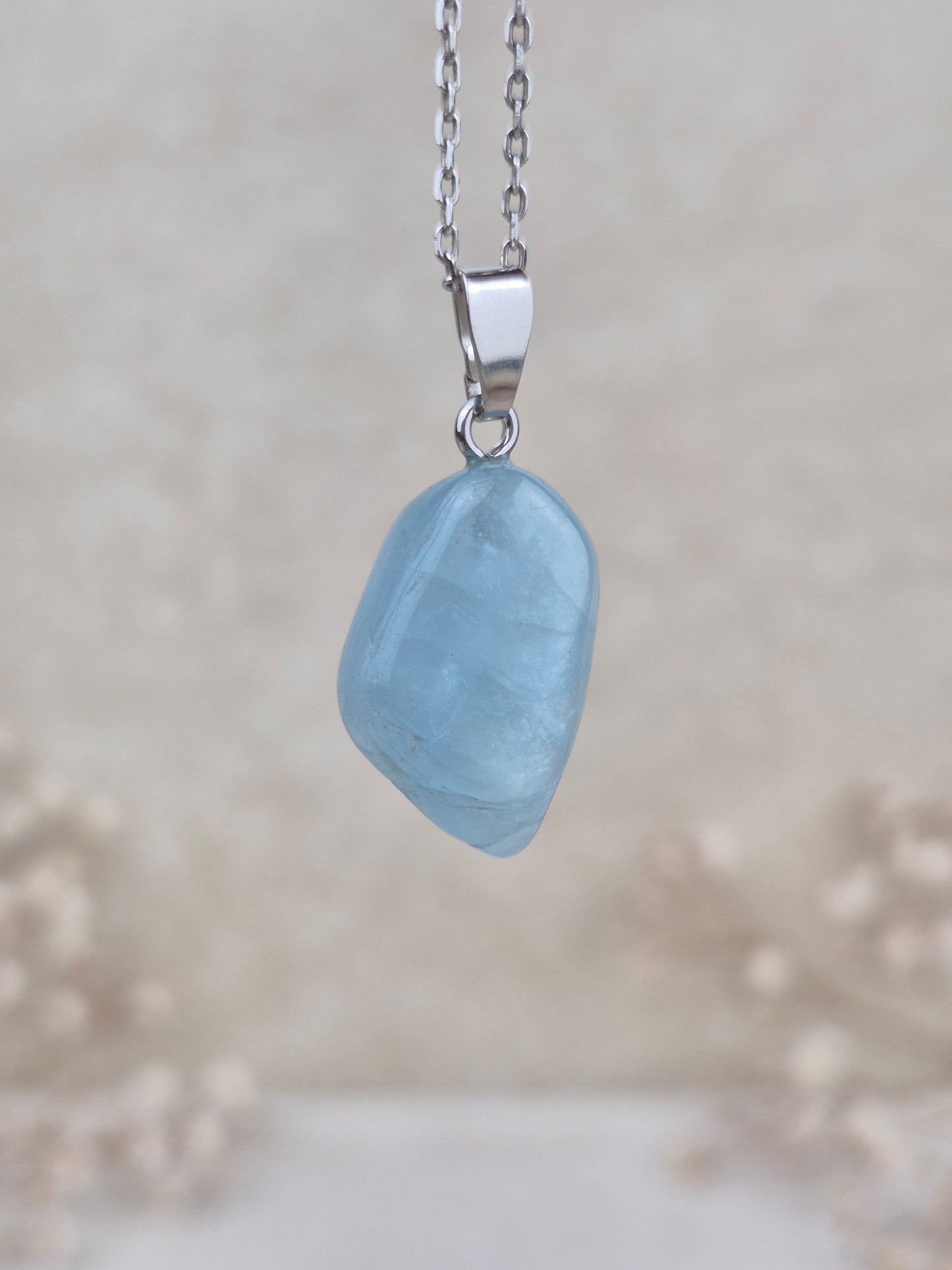 Aquamarin Anhänger (2), 925 Silber