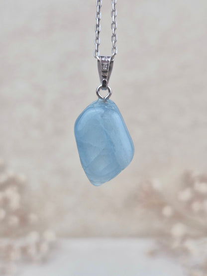 Aquamarin Anhänger (2), 925 Silber