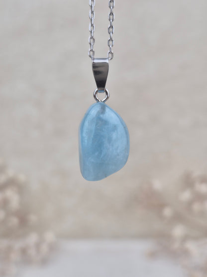 Aquamarin Anhänger (3), 925 Silber