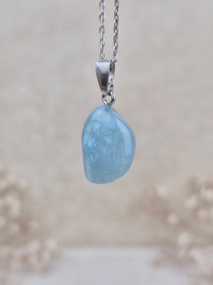 Aquamarin Anhänger (3), 925 Silber